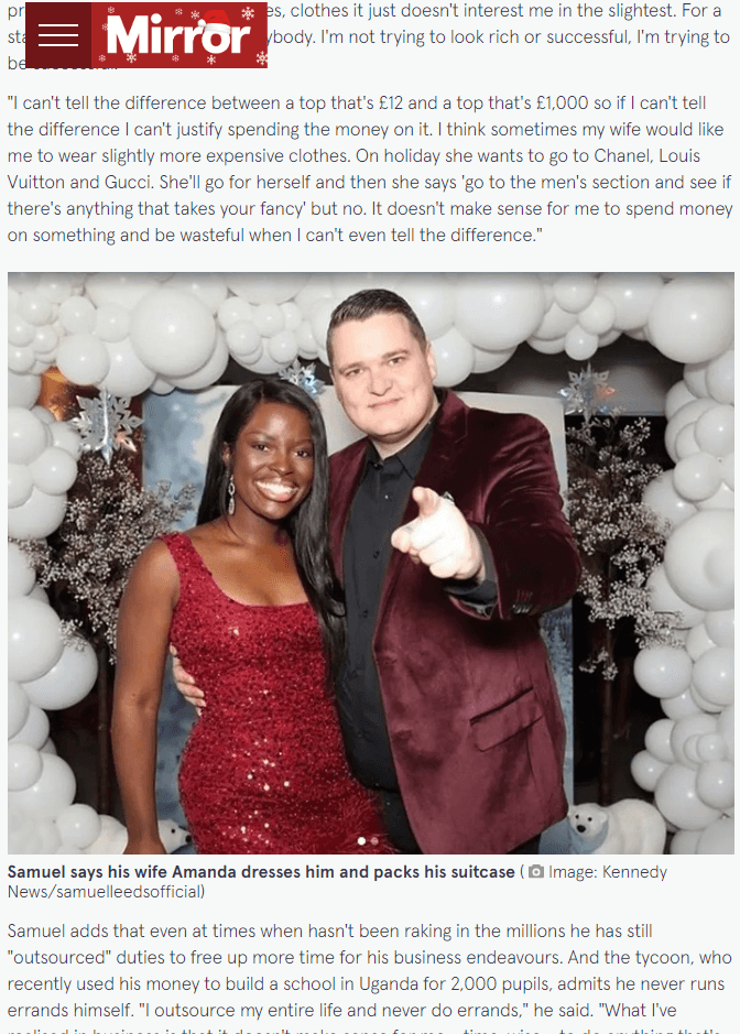 Samuel Leeds - Entrepreneur